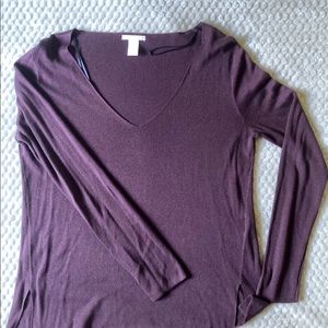 Maroon Long Sleeve Top